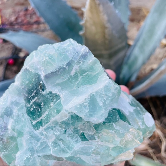 Green Fluorite Quartz Crystal 621 grams Mineral Huge Raw Natural Specimen #80 - Picture 6 of 15